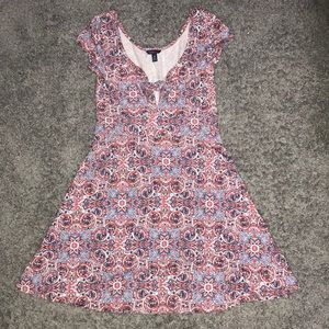 Orange and Blue patterned dress